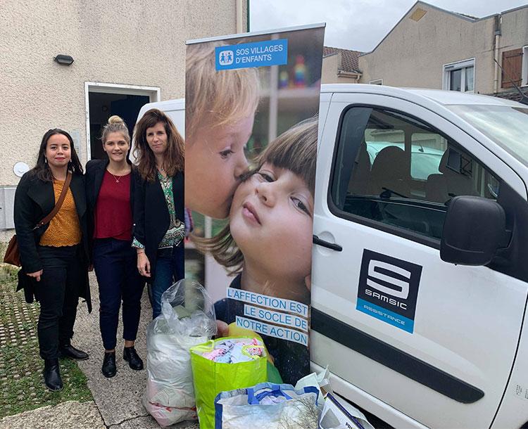 Collecte de vêtements Samsic Airport SOS Villages d'Enfants